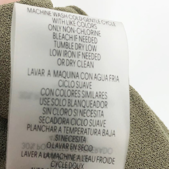 CALVIN KLEIN Women Trousers 22W Green Mid-Rise Pull-On Slim Straight Pants NWT - Picture 11 of 13